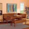 Baxton Studio Daymond Mid-Century Modern Tan Faux Leather and Walnut Brown Finished Wood 4-Piece Dining Nook Set 186-11352-11354-9305-Zoro - alternate 7